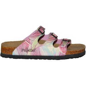 Birkenstock - Papillio Slippers - Zwart - Natuurkurk - Leer