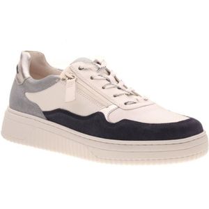 Gabor - 66.408.56 - Dames Sneakers - Wit en Blauw - Leer