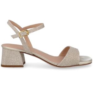 Pumps - Effen - Leer - Verstelbare Riemen - Blokhak