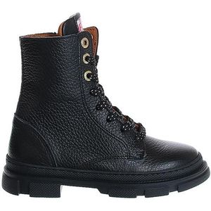 Develab Leren Veterboots Zwart