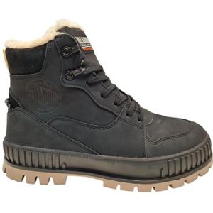 Palladium - 74351 - Wandelschoenen - Grijs - Nubuck - Vachtvoering