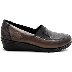 Rieker - Instappers - Bronskleurig - Kunstleer