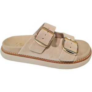Natural Sense - Dames Slippers - Beige - Suede