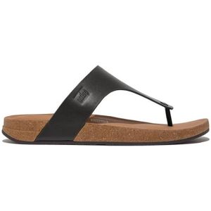 FitFlop Iqushion Leather tp Teenslippers