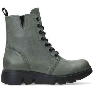 Wolky - Hope XW - Veterschoenen - Castor Grey - Softy Wax Leer