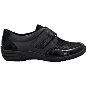 Remonte - Soft - Klittenbandschoen - Leer/Stretch - Lichtgrijs