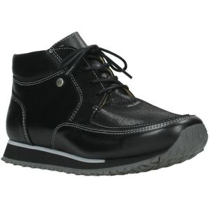Wolky - 05800 Veterschoenen - Zwart - Stretch - Leer