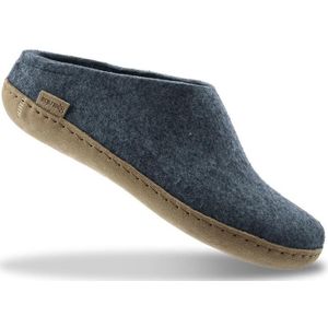 Glerups - Slipper - Blauw - Leren Zool