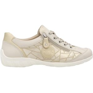Remonte - R3408-91 - Dames Sneaker - Lichtbeige/Print