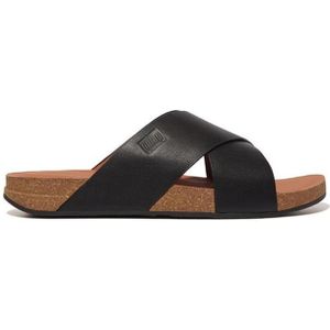 FitFlop Iqushion Leather Slide Slippers