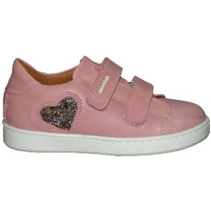 Develab - Lage Schoen - Roze - Leder - Klittenbanden - Uitneembaar Voetbed
