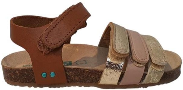 BunniesJR - Babs Beach - Platte Sandalen - Cognac - Imitatieleer