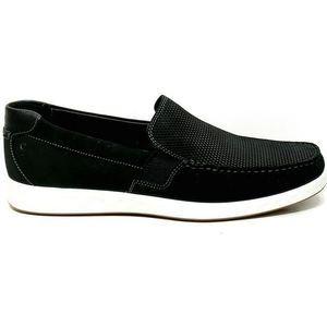 ECCO S-Lite Mocassins - Zwart - Leer/Suède - Effen - Versterkte Hak