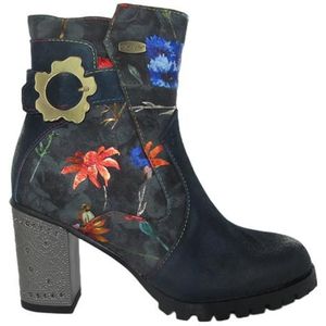 Laura Vita - Kateo 04 - Enkellaarzen - Blauw Combi