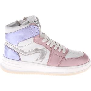 Hip Leer Sneakers Roze/Wit