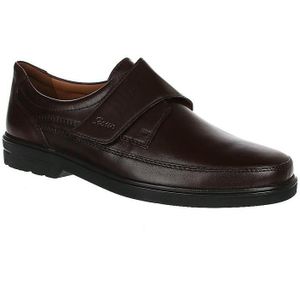 Sioux - 35422 - Klittenbandschoenen - Donkerbruin - Leer