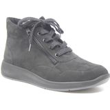 Solidus - Enkellaarsjes - Nubuk - Zwart