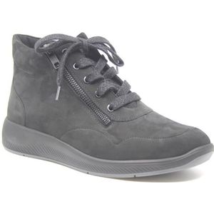 Solidus - Enkellaarsjes - Nubuk - Zwart