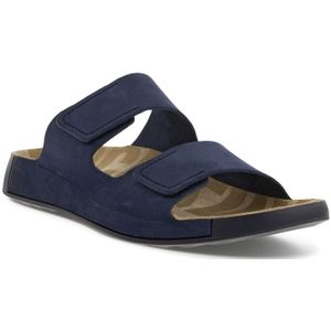 ECCO 2ND COZMO M Slide - Sandalen - Zwart - Leer - Klittenbandsluiting