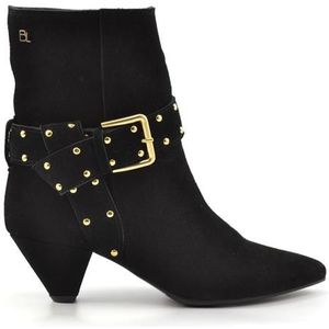 Babouche - G-anine-2 - Enkellaarzen - Zwart