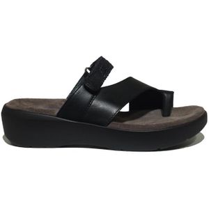 Wolky Slippers Collins zwart leer