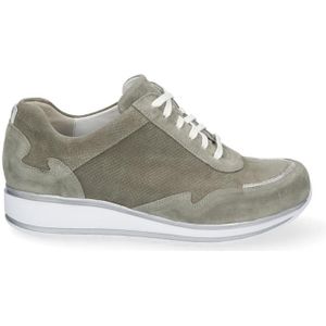 Durea - Sportieve Veterschoen - Zwart - Leer