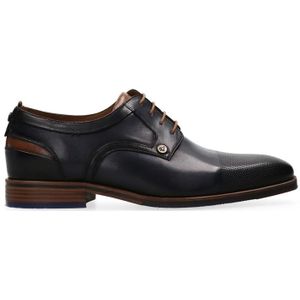 Australian Footwear - Clayton - Nette Veterschoenen - Blue-Cognac