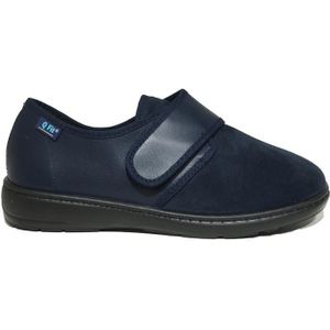 Q Fit - Geneve - Pantoffels - Black - Elastaan, Leerlook