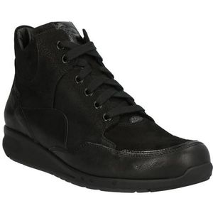 Durea - Durea 9735 - Enkellaarsjes - Zwart - Leer