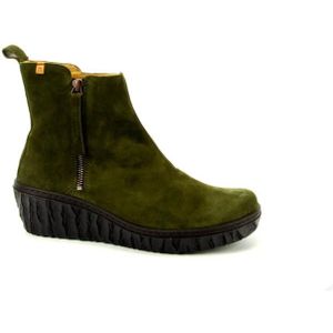 El Naturalista - Myth Yggdrasil - Leren Enkellaarsjes - Groen - Hoogte Sleehak 5,7 cm