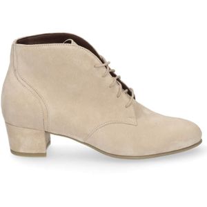 Durea - 9790 - Enkellaarzen - Zwart - Leer