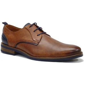 Van Lier - 2255392 - Nette Veterschoenen - Cognac