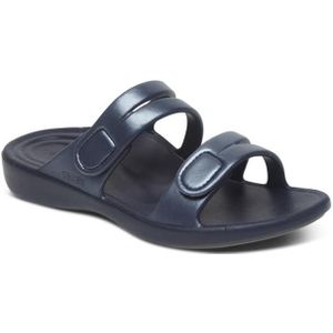 Aetrex - Janey Sport Slide - Blauw - Badslippers