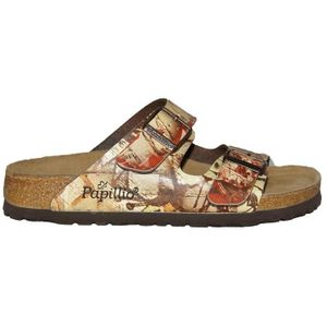 Birkenstock - Arizona - Slippers - Smal - Natuur Kurk met Leer Bekleed