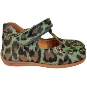 Koel4kids - KO528-A - Babyschoenen - Groen Luipaard