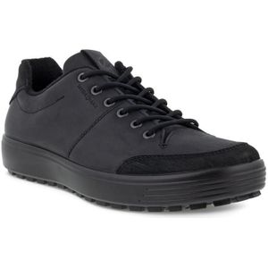 Ecco - 450474 SOFT - Veterschoenen - Zwart - Leer