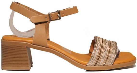 Oh! My Sandals - 5612 - Sandalen - Taupe - Leer