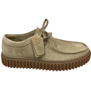 Clarks - Torhill Lo - Casual Schoenen - Beige - Leren