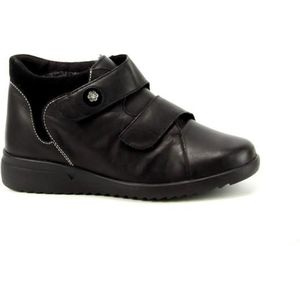 Solidus - 49504 - Klittenbandschoenen - Vitello/Velour Schwarz