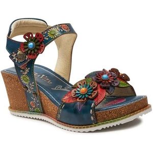 Laura Vita - Bonito 03 - Sandalen - Jeans - Textiel