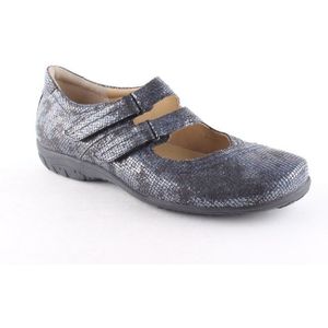 Durea - 5680 - Bandschoenen - Zwart - Leer - Klittenbandsluiting