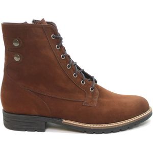 Veterboot - Hoog - Zwart - Leer