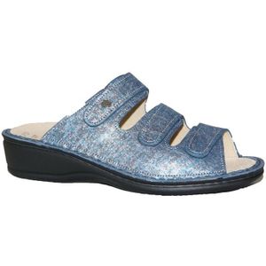Finn Comfort - Pisa - Slippers - Zwart - Leer
