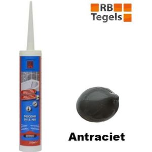 Afdichtingskit voor sanitair en natuursteen kleur Antraciet koker 310 ml