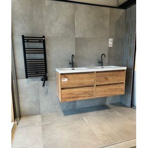 Vloertegel 80x80 cm Betonlook licht grijs DC89