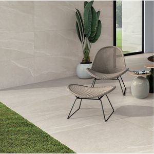 Vloertegel 60&#215;120 cm natuursteenlook Austa ivoor beige N68