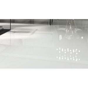 Gepolijste vloertegel 60x120 cm wit A59 (restpartij nog 4,32 m2 op voorraad)