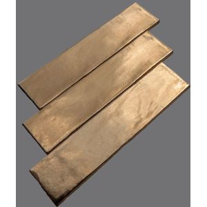 Wandtegel 7.5x30 cm Martini Goud RBT42