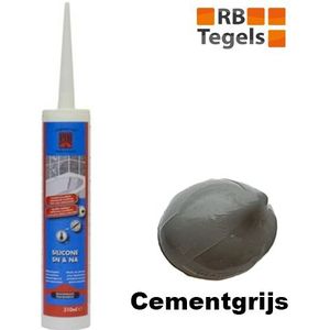 Afdichtingskit voor sanitair en natuursteen kleur Cementgrijs koker 310 ml
