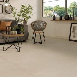 Vloertegel 100×100 cm Betonlook Lux Beige NAV74